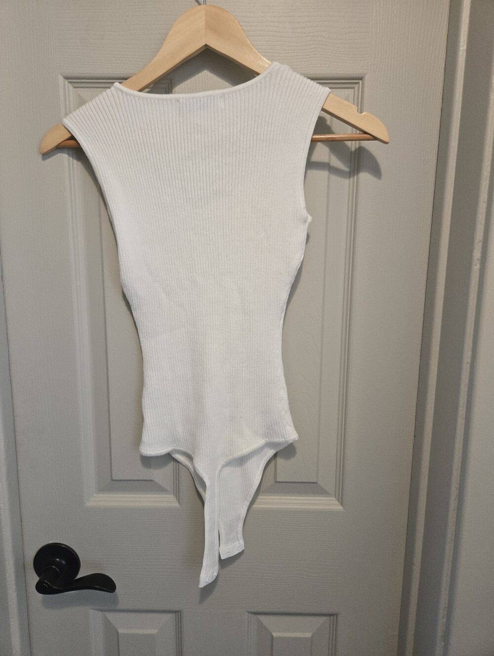 White SO Sleeveless Sweater Bodysuit Size: Small - Picture 7 of 7